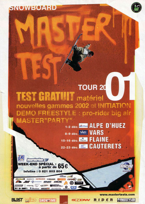 Master test events - Advertising with a Japan grab in the snowpark of Saint-Gervais resort (FR)