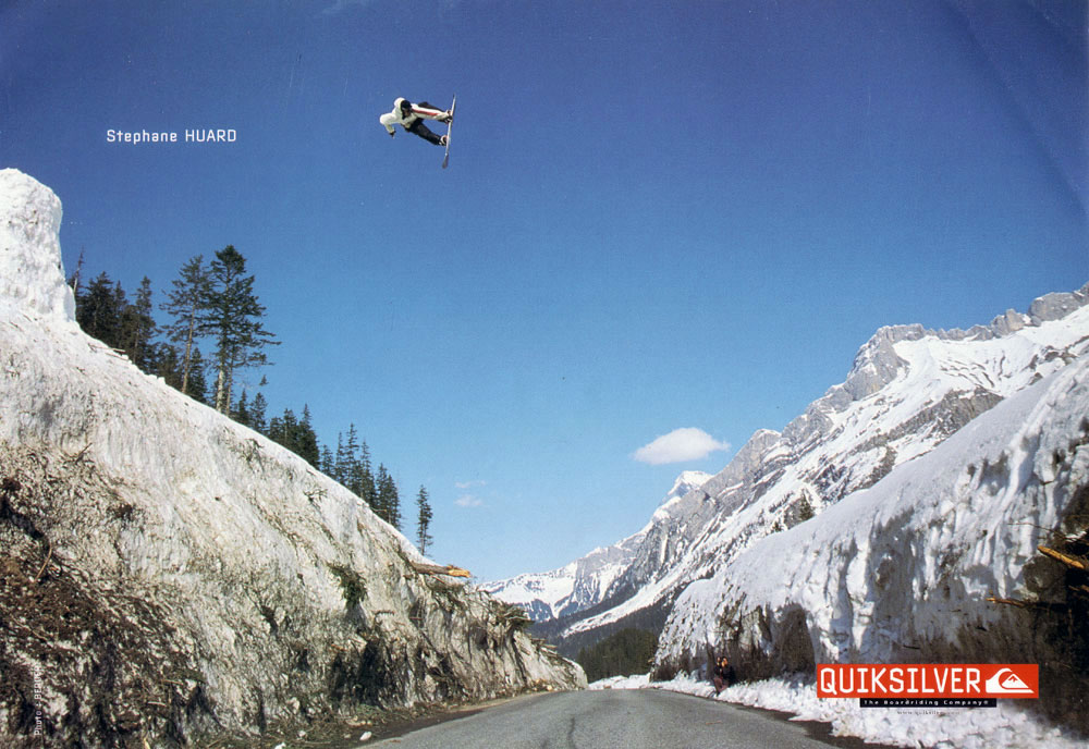 quiksilver - Advertising with a backside 540 indy from Diablerets moutain (CH)